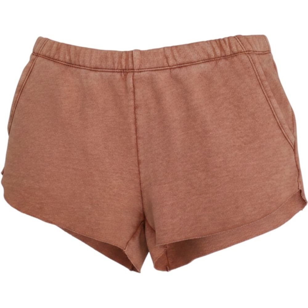 Aerie‎ Sweat Shorts Womens Medium Terracotta Clay Raw Hem French Terry Lounge